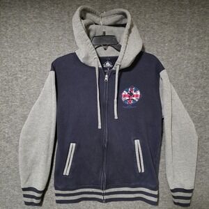 Disney Epcot World Showcase United Kingdom Mickey Mouse Full Zip Hoodie Jacket M